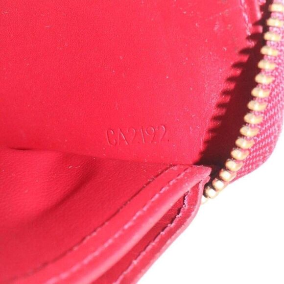 LOUIS VUITTON Monogram Vernis Zippy Wallet Long Wallet Red - Picture 12 of 15